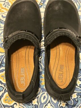JBU Womens 9W Leather Slip Ins